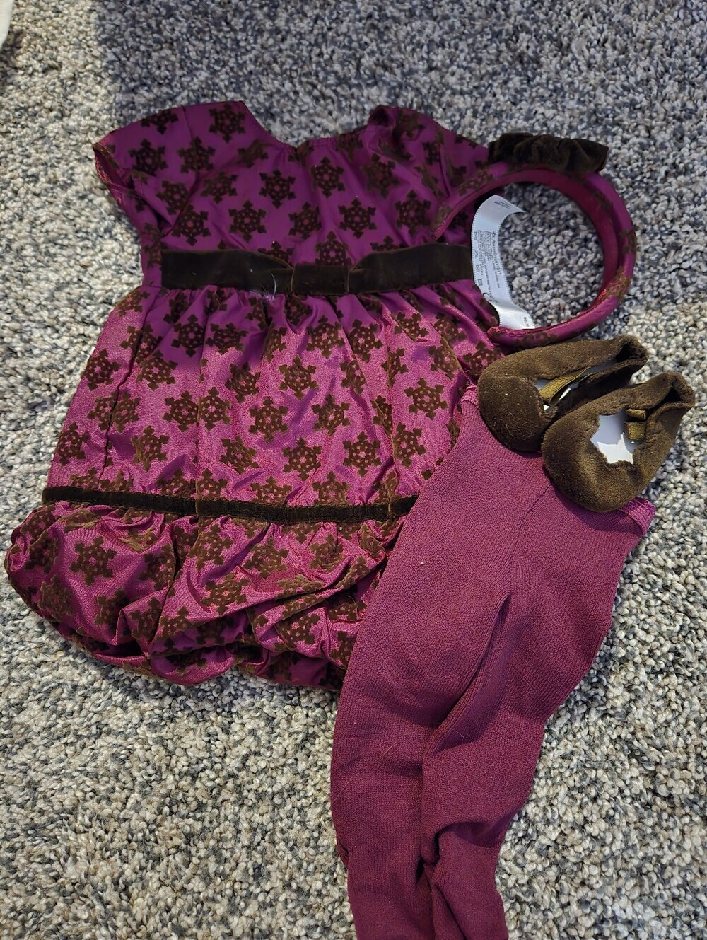 American Girl Bitty Baby Sweet Snowflake Dress